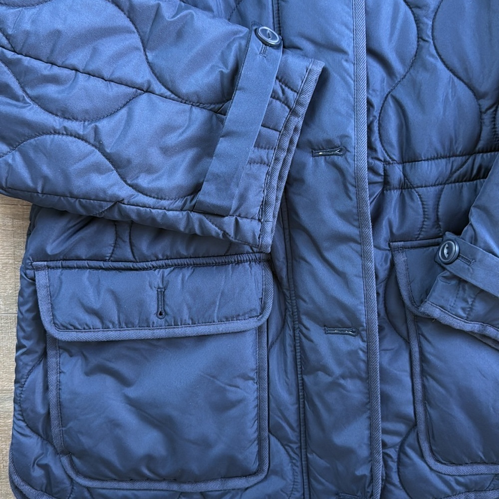 J.Crew Oslo PrimaLoft Quilted Puffer Jacket Navy - Small - Picture 4 of 7